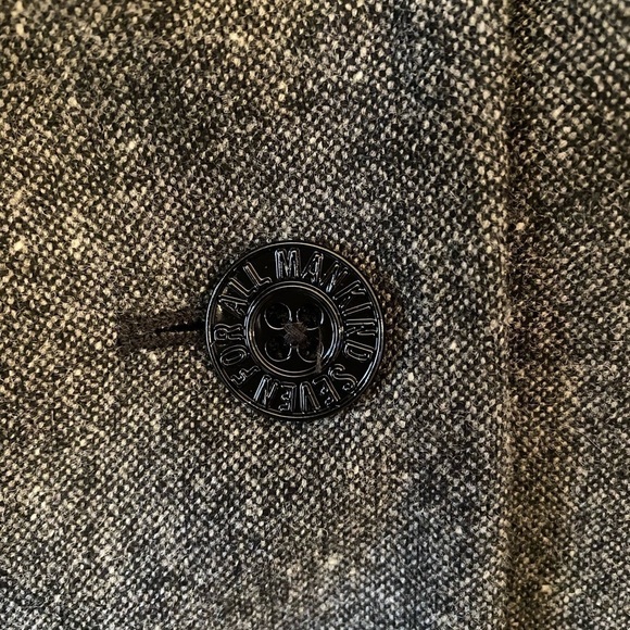 7 for All Mankind-Wool Blend Boyfriend Blazer (Size:Large) - Picture 9 of 11